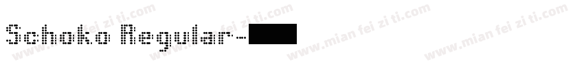 Schoko Regular字体转换